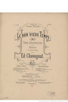 Partition  No.1 : Chez le roi, Courtisans - , Saluts et compliments - , Petit marquis, Le bon vieux temps, 6 pièces rétrospectives pour piano en 2