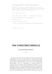 The Christmas Miracle - 1911