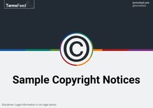 Sample Copyright Notices