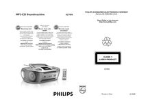 Notice Enregistreur à cassette stéréo Radio Philips  AZ1836/37B