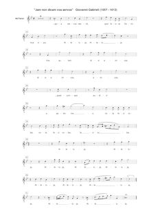Partition Ch. 2 - Alto (ou ténor) [G2 clef], Sacrae symphoniae, Gabrieli, Giovanni