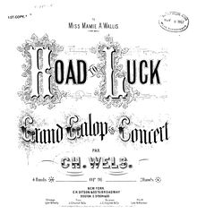 Partition complète, Road to Luck, Grand galop de concert, A♭ major