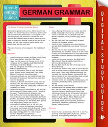 German Grammar (Speedy Language Study Guides)