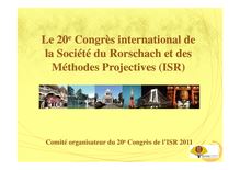 Le 20 Congrès international de Le 20 Congrès international de la ...