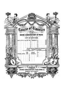 Partition No.1 Sonatina en C Major, Piano sonatines, Maylath, Henry