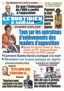 Le Quotidien d’Abidjan n°2933 - du jeudi 24 septembre 2020