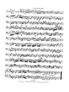 Partition violoncelles et Basses (grande viole), Benedicam Dominum en omni tempore