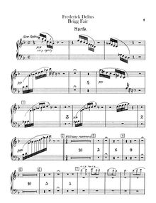 Partition harpe, Brigg Fair, An English Rhapsody, Delius, Frederick