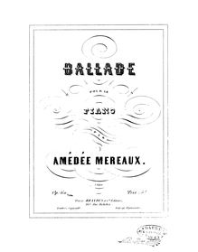 Partition complète, Ballade, Op.60, Méreaux, Jean-Amédée Lefroid de