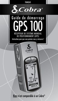 Notice GPS Cobra  GPS 100