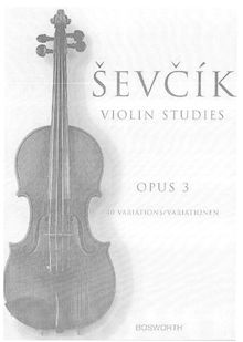 Partition complète, 40 Variations pour violoncelle, Op.3, Ševčík, Otakar