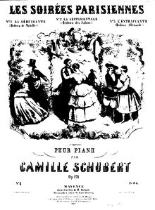 Partition complète, Les Soirées parisiennes, Trois Rédowas, Schubert, Camille par Camille Schubert