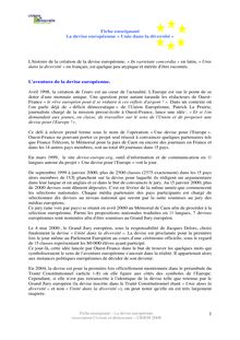 Page enseignant  La devise européenne « Unie dans la diversité »