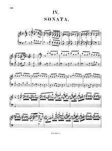 Partition complète, Sonata, A minor, Bach, Johann Sebastian par Johann Sebastian Bach