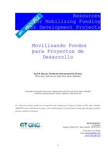 Recursos para Movilizar Fondos para Proyectos de Desarrollo
