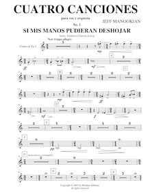 Partition cor 2 (F), Cuatro Canciones, Manookian, Jeff