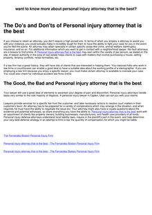 Want to Know More About Personal injury attorney that is the best?