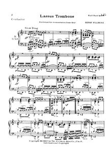 Partition Condensed score, Lassus Trombone, Fillmore, Henry