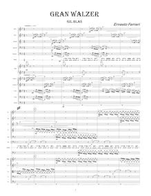 Partition Full Orchestral Score, 2 Gil Blas Scherzi, Ferreri, Ernesto