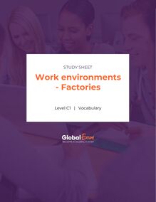 Work environments - Factories