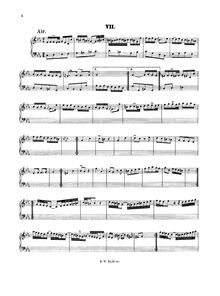 Partition complète, Air avec Variations, Air mit Variationen, C minor
