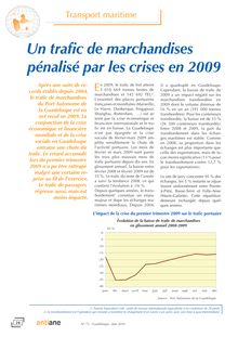 Transport maritime 2009 : Un trafic de marchandises pénalisé par les crises en 2009