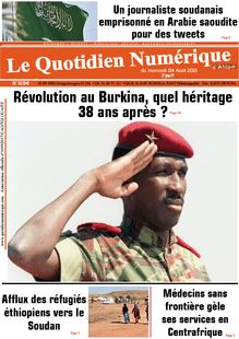 Le Quotidien Numérique d’Afrique n°1694 - du Mercredi 04 août 2021