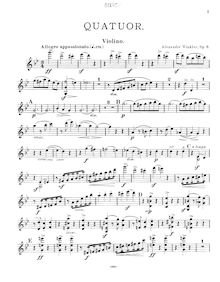 Partition de violon, Piano quatuor, Op.8, G minor, Winkler, Aleksandr
