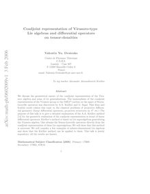 Coadjoint representation of Virasoro type Lie algebras and differential operators