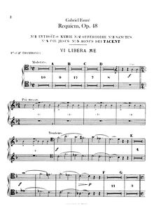 Partition Trombone 1/2 (ténor clef, basse clef), 3, Requiem en D minor