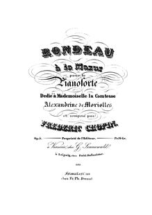 Partition complète, Rondo à la mazur, F major, Chopin, Frédéric par Frédéric Chopin