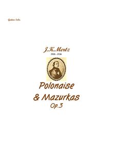 Partition complète, 2 Polonaise & Mazurkas, Zwey Polonaisen und Mazurka
