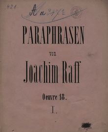 Partition complète (color), 2 Paraphrases on chansons by Liszt