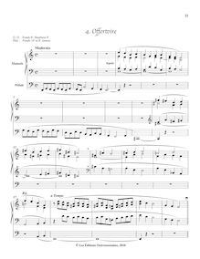 Partition , Offertoire, Petite méthode d’orgue, Tournemire, Charles