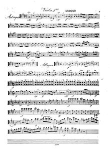 Partition viole de gambe 1, Quintuor pour la flûte, violon, deux altos et violoncelle