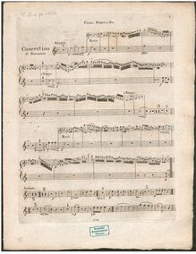 Partition cor 1 (en E♭), Concertino pour clarinette et orchestre, Op.27