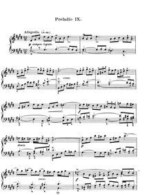 Partition Prelude et Fugue No.9 en E major, BWV 854, Das wohltemperierte Klavier I