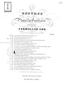 Partition complète, 25 Progressive études, Op.60, Sor, Fernando