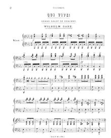Partition complète, Qui Vive!, Grand Galop de Concert No.1, Ganz, Wilhelm