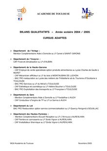 Bilan qualitatif des cursus adaptés pdf 348ko