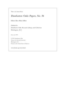 Dumbarton oaks papers, no  56
