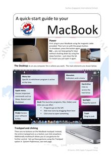 MacBook Visual Guide - A quick‐start guide to your
