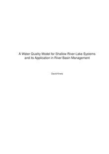 A water quality model for shallow river lake systems and its application in river basin management [Elektronische Ressource] / David Kneis