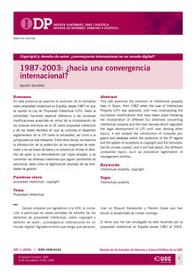 1987-2003: ¿hacia una convergencia internacional? (1987-2003: Towards an international convergence?)