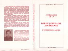 Anthologie de la poésie populaire algérienne d expression arabe