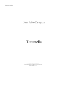 Partition complète, Tarantella, Tarantela, A minor, Composer
