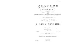 Partition parties complètes, corde quatuor, Op.43, E major, Spohr, Louis