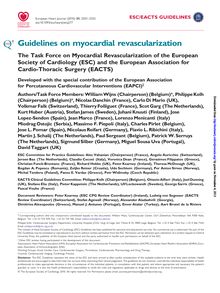 Guidelines for Myocardial Revascularisation