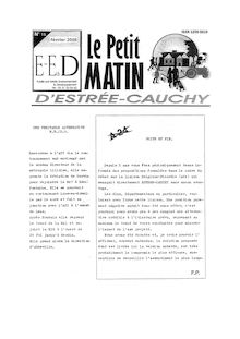 LE PETIT MATIN D ESTREE-CAUCHY N°15 - FEVRIER 2008: ALTERNATIVE A L A24, ROCADE MINIERE-A21: SUITE ET FIN