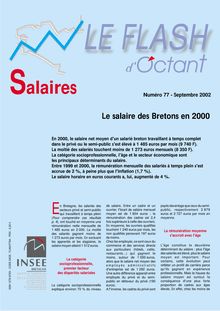 Le salaire des Bretons en 2000 (Flash d Octant n° 77)